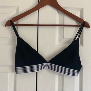 Pol Triangle Bralette Medium Black Bikini Dainty